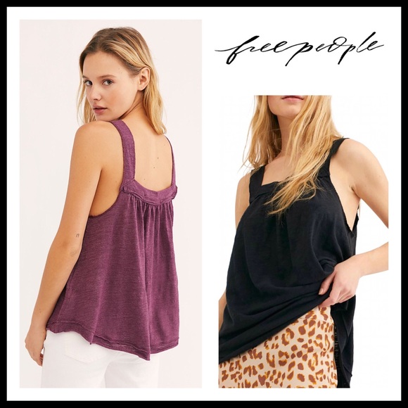 FREE PEOPLE BOHO FLOWY TANK TOP TUNIC TEE A2C - Picture 14 of 16